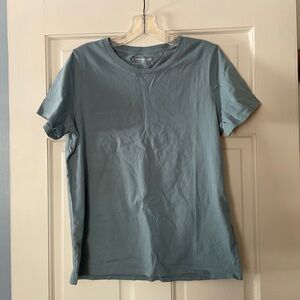 NEW American Giant Women’s Blue Short Sleeve Tee T-shirt Size L NWOT Made In USA